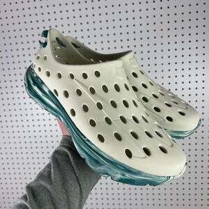 Kane Revive Active Recovery Shoes Men's 12 White Teal Marbled Slip On Hawaii